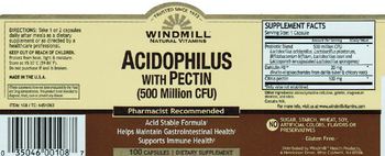 Windmill Acidophilus With Pectin - supplement