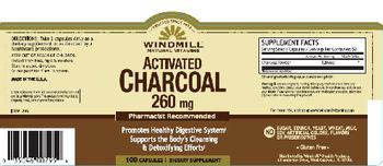 Windmill Activated Charcoal 260 mg - supplement