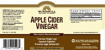 Windmill Apple Cider Vinegar - supplement