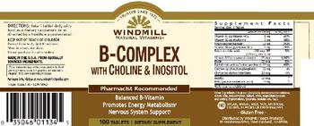 Windmill B-Complex with Choline & Inositol - supplement