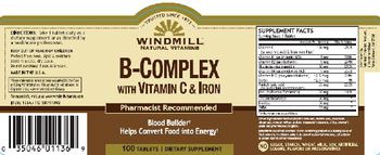 Windmill B-Complex with Vitamin C & Iron - supplement