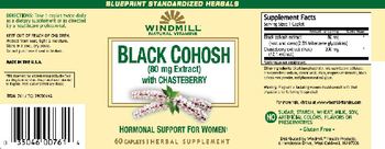 Windmill Black Cohosh (80 mg Extract) with Chasteberry - herbal supplement
