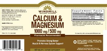 Windmill Calcium & Magnesium - supplement