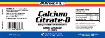 Windmill Calcium Citrate+D - supplement