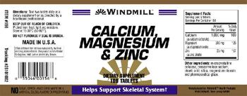 Windmill Calcium, Magnesium & Zinc - supplement