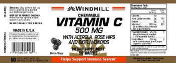 Windmill Chewable Vitamin C 500 Mg Berry Flavor - supplement