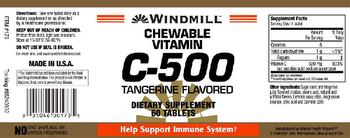 Windmill Chewable Vitamin C-500 - supplement