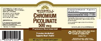 Windmill Chromium Picolinate 500 mcg - supplement