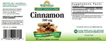 Windmill Cinnamon 500 mg - herbal supplement