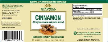 Windmill Cinnamon 500 mg - herbal supplement