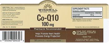 Windmill Co-Q10 100 mg - supplement
