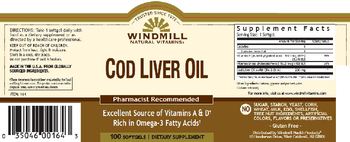 Windmill Cod Liver Oil - supplement