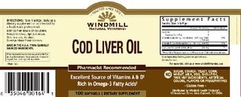 Windmill Cod Liver Oil - supplement