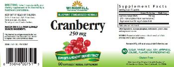 Windmill Cranberry 250 mg - supplement