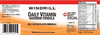 Windmill Daily Vitamin Maximum Formula - supplement