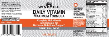 Windmill Daily Vitamin Maximum Formula - supplement