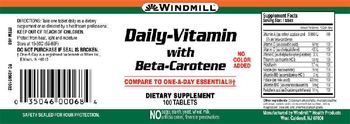 Windmill Daily-Vitamin With Beta-Carotene - supplement