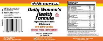 Windmill Daily Women's Health Formula - supplement