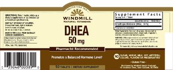 Windmill DHEA 50 mg - supplement