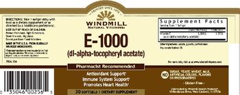 Windmill E-1000 - supplement