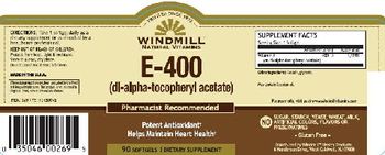 Windmill E-400 - supplement