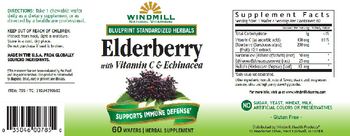 Windmill Elderberry with Vitamin C & Echinacea - herbal supplement