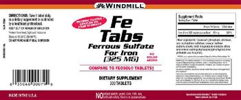 Windmill Fe Tabs - supplement