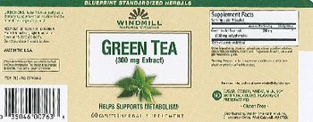 Windmill Green Tea (300 mg Extract) - herbal supplement