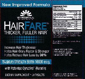 Windmill Hair Fare - supplement