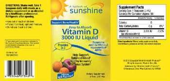 Windmill Health Products Vitamin D 3000 IU Liquid Delicious Apple Peach Flavor - supplement