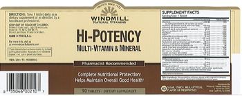 Windmill Hi-Potency Multi-Vitamin & Mineral - supplement