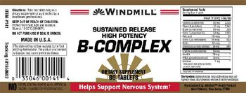 Windmill High Potency B-Complex - supplement