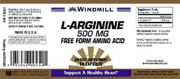 Windmill L-Arginine 500 mg - supplement