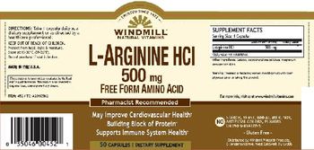 Windmill L-Arginine 500 mg - supplement