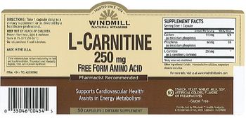 Windmill L-Carnitine 250 mg - supplement