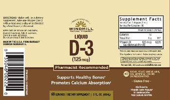 Windmill Liquid D-3 (125 mcg) - supplement