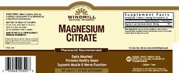 Windmill Magnesium Citrate - supplement