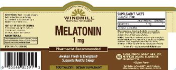 Windmill Melatonin 1 mg - supplement