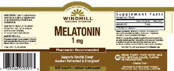 Windmill Melatonin 1 mg - supplement