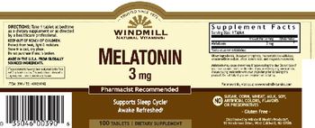 Windmill Melatonin 3 mg - supplement