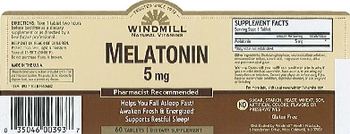 Windmill Melatonin 5 mg - supplement