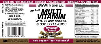 Windmill Multi Vitamin With Black Cohosh & Soy Isoflavones - supplement