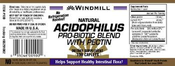 Windmill Natural Acidophilus Pro-Biotic Blend with Pectin - supplement
