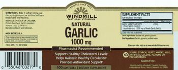 Windmill Natural Garlic 1000 mg - supplement