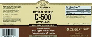 Windmill Natural Source C-500 - supplement