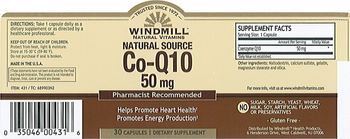Windmill Natural Source Co-Q10 50 mg - supplement