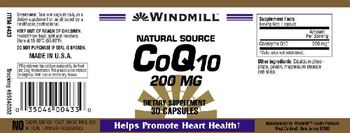 Windmill Natural Source CoQ10 200 mg - supplement