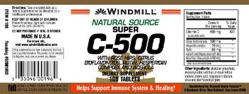 Windmill Natural Source Super C-500 - supplement