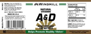 Windmill Natural Vitamin A & D - supplement