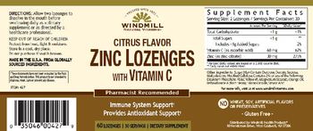 Windmill Natural Vitamins Citrus Flavor Zinc Lozenges with Vitamin C - supplement